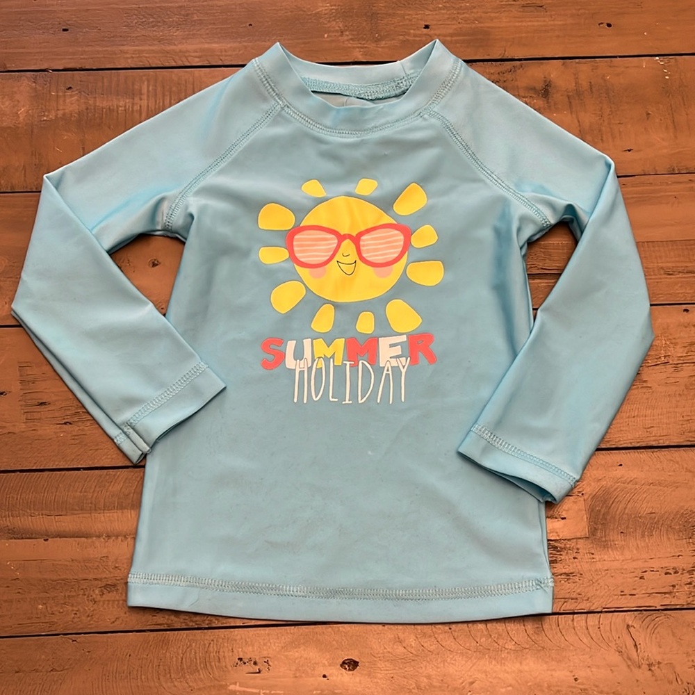 2T George blue long sleeve UV shirt / rashguard